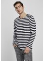 URBAN CLASSICS Regular Stripe LS - white/black