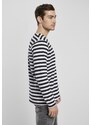 URBAN CLASSICS Regular Stripe LS - white/black