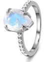 Royal Exklusive Emporial stříbrný prsten GU-DR23096R-SILVER-MOONSTONE-TOPAZ