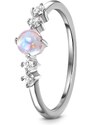 Royal Exklusive Royal Fashion stříbrný prsten GU-DR8702R-SILVER-MOONSTONE-TOPAZ