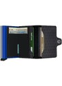 Kožená peněženka Secrid pánská, černá barva, TOp.Titanium.Blue-TITAN.BLU