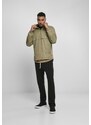 UC Men Stand Up Collar Pull Over Jacket khaki