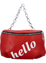Turbo bags Módní dámská ledvinka s nápisem Hello, červená