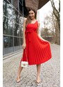 Merribel Meratin Dress D07 Red Red