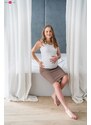 milk & love Těhotenská sukně Tummy Cappuccino