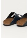 Kožené pantofle Birkenstock dámské, tmavomodrá barva, 51153-Blau