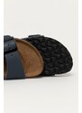 Kožené pantofle Birkenstock dámské, tmavomodrá barva, 51153-Blau