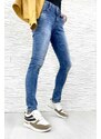 Gourd jeans Modré džíny - push up GD6700