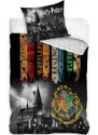 Carbotex Bavlněné ložní povlečení Harry Potter - motiv Noc v Bradavicích - 100% bavlna - 70 x 90 cm + 140 x 200 cm