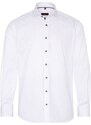 ETERNA Modern Fit pánská košile bílá neprosvítající s černými knoflíčky Non iron
