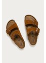 Kožené pantofle Birkenstock Arizona pánské, hnědá barva, 1009526