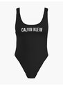 Calvin Klein dámské černé plavky SCOOP BACK ONE PIECE -RP