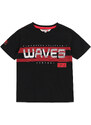 Boboli Chlapecké tričko WAVES černé