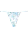 Victoria's Secret sexy modrá batikovaná tanga Stretch Cotton V-string Panty