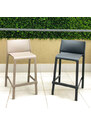 Nardi Zelená plastová barová židle Trill 65 cm