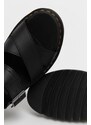 Kožené sandály Dr. Martens Voss II dámské, černá barva, na platformě, DM26799001