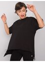 Fashionhunters Černé tričko od Aleny RUE PARIS