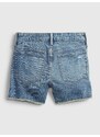 GAP Dětské džínové kraťasy teen sky high-rise denim shorts with stret - Holky