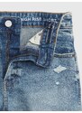 GAP Dětské džínové kraťasy teen sky high-rise denim shorts with stret - Holky