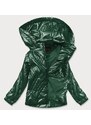 6&8 Fashion Lesklá zelená dámská bunda (2021-02)