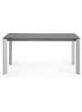 Antracitově šedý keramický rozkládací jídelní stůl Kave Home Axis II. 160/220 x 90 cm