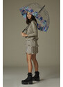 Fulton dámský průhledný holový deštník Birdcage 2 MOODY ROSE L042