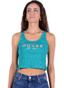 GUESS dámské zelené krátké tílko TANK TOP