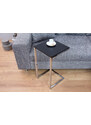 Moebel Living Černý kovový odkládací stolek Ramos 30x30 cm