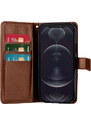Knížkové pouzdro na iPhone 12 Pro MAX - Mercury, Super Diary Brown