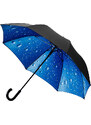 Falcone Golfový deštník RAINDROPS maxi s motivem kapek