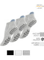 Ponožky dámské sportovní s podrážkou ABS - vhodné na jógu - 3 páry