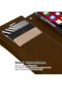 Knížkové pouzdro na iPhone 11 - Mercury, Mansoor Diary Brown