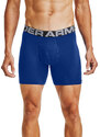 Boxerky Under Armour Charged Cotton 6In 3 Pack Blue