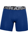 Boxerky Under Armour Charged Cotton 6In 3 Pack Blue