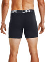 Boxerky Under Armour Charged Cotton 6In 3 Pack Black
