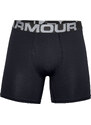 Boxerky Under Armour Charged Cotton 6In 3 Pack Black