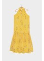 Trendyol žluté šaty se stojáčkem