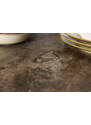 Moebel Living Hnědý keramický rozkládací jídelní stůl Rosario 180-260 cm