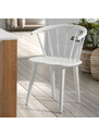 Bílá kaučuková jídelní židle Kave Home Trise