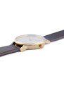 Take a shot Dřevěné hodinky Diamond Aurum Watch s řemínkem z pravé kůže