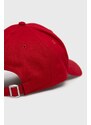 Čepice New Era červená barva, s aplikací, 10531938-red
