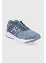 Boty New Balance W520LP7 šedá barva, na plochém podpatku