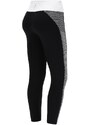 Sportovní Legíny Freddy D.I.W.O. Pro - Made In Italy - 7/8 - Střední pas - Černá/Bílá