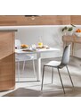 Bílá plastová jídelní židle Kave Home Whatts