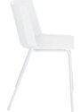 Bílá plastová jídelní židle Kave Home Hannia