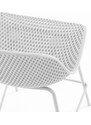 Bílá plastová barová židle Kave Home Quinby 75 cm