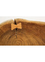 Moebel Living Masivní akátový konferenční stolek Barstow 60 cm