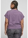 UC Ladies Dámské Krátké Pigmentové Dye Cut On Rukávy Tričko šedofialové