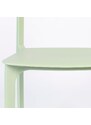 White Label Světle zelená plastová jídelní židle WLL CLIVE