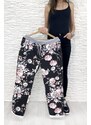 Novi fashion Květované letní kalhoty 2581B